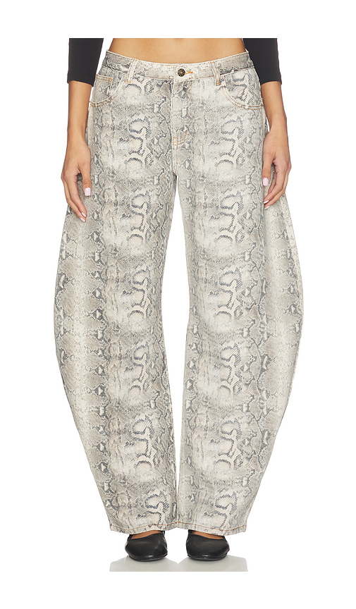 LIONESS Horseshoe Jeans in Light Grey. XXS. Also in S, XS