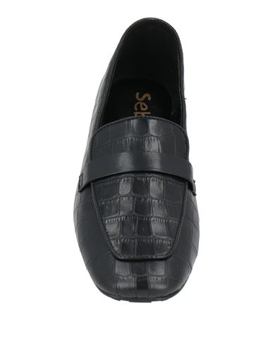 Woman Loafers Black Size 10 Leather