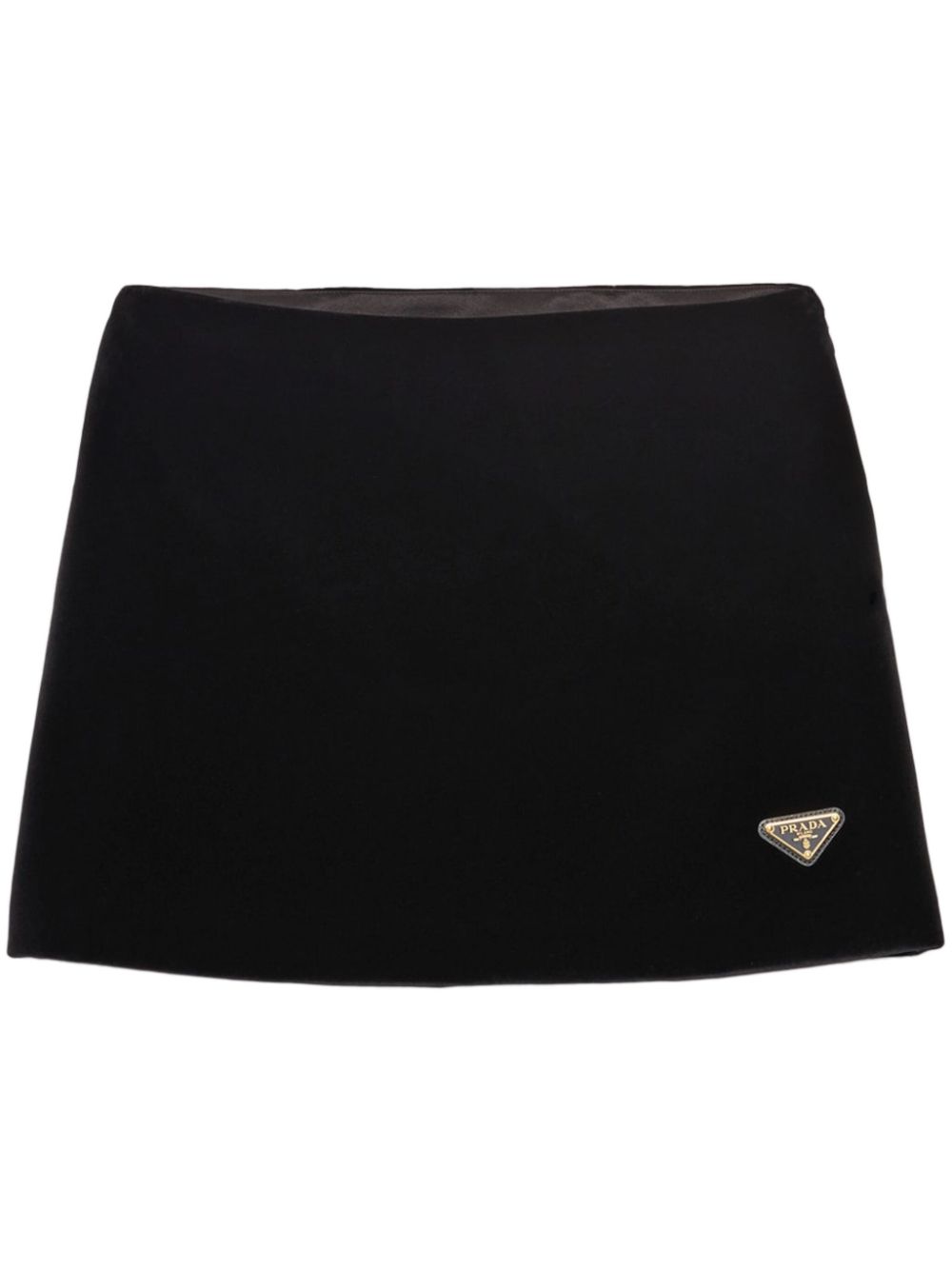 Velvet min iskirt - Black