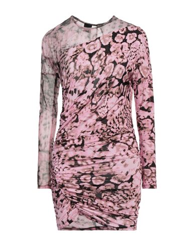 Woman Mini dress Pink Size L Viscose, Elastane, Polyamide