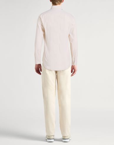 Man Shirt Beige Size L Cotton