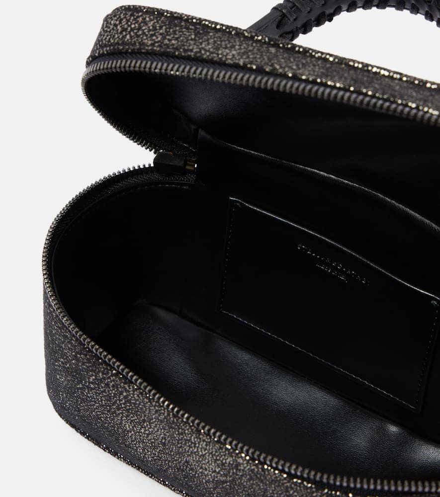 Falabella Mini metallic faux leather tote bag