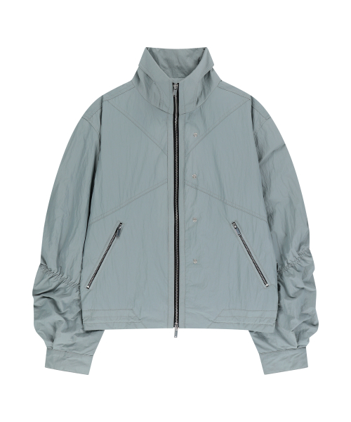 Two way Shirring Windbreaker Jacket
