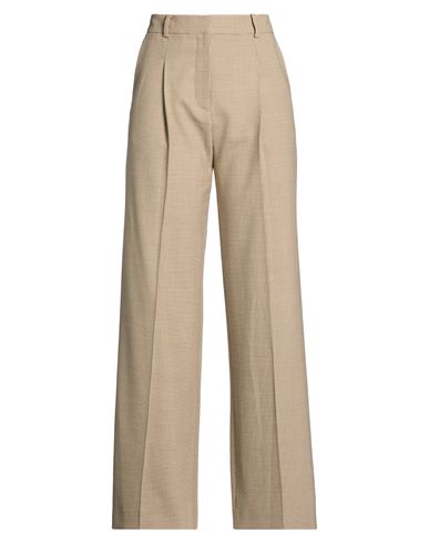 Woman Pants Beige Size 4 Polyester, Virgin Wool, Elastane