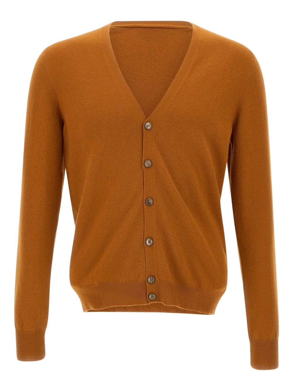 V-neck cardigan - Brown
