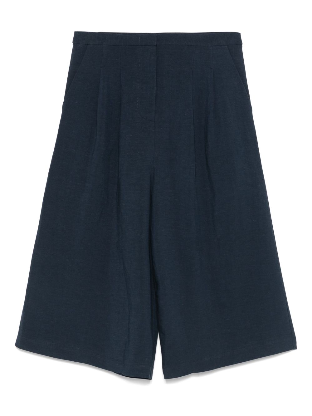 Pleat-detail trousers - Blue
