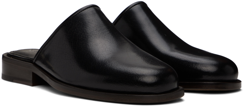 LEMAIRE Black Square Mules