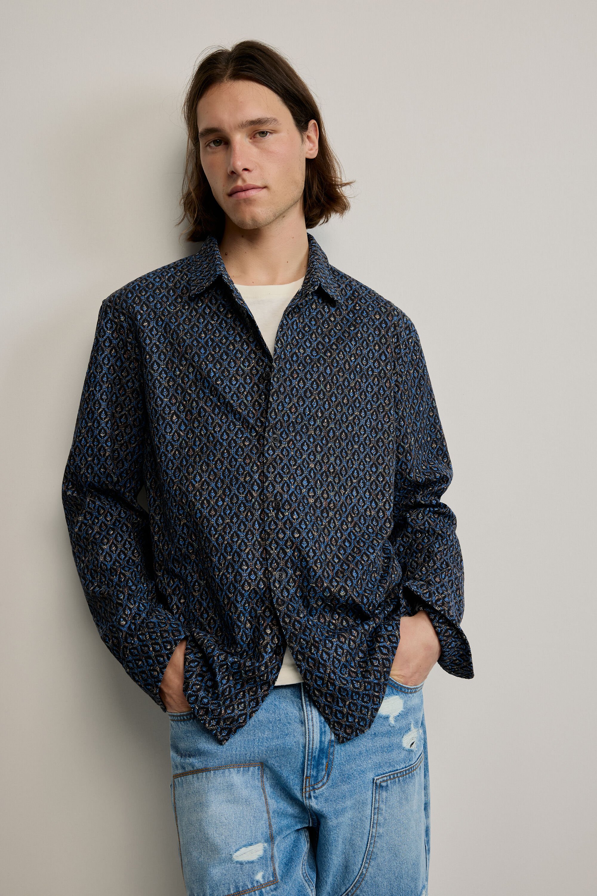 Ethnic embroidered shirt