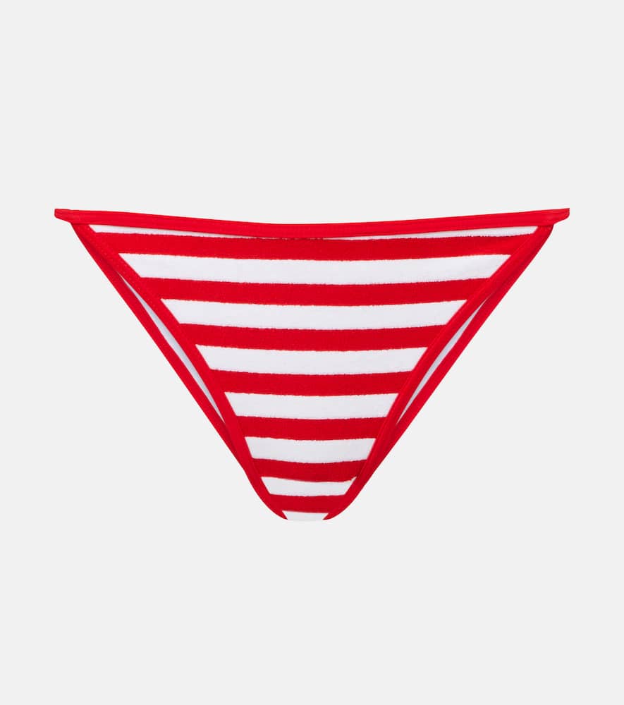 Bare Minimum striped bikini bottoms