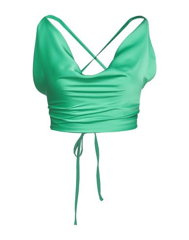 Woman Top Green Size 6 Polyester