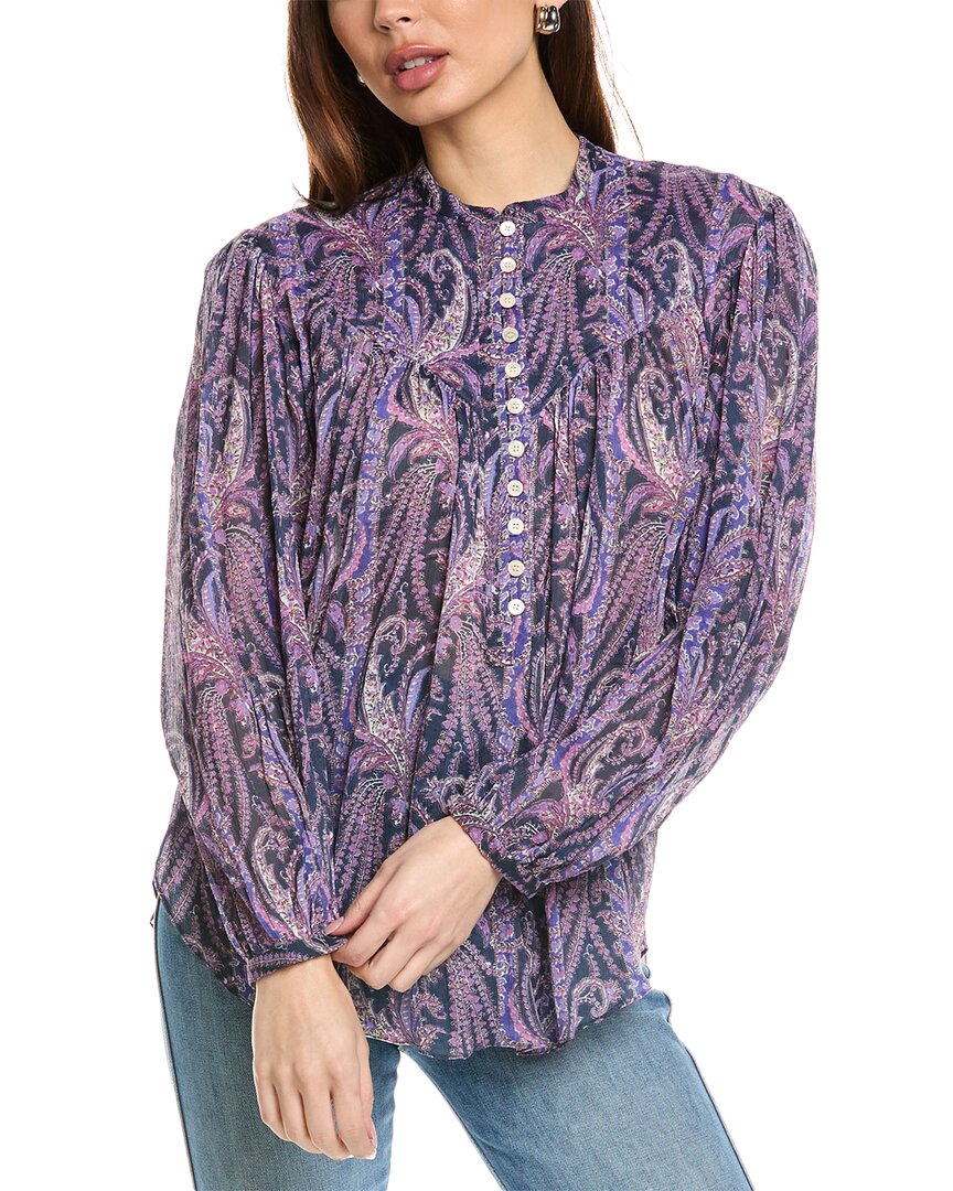 Isabel Marant E'toile Zarga Silk-Blended Blouse
