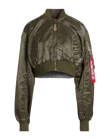 Woman Jacket Green Size L Nylon