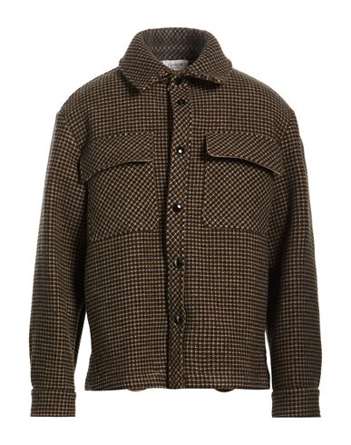 Man Jacket Chocolate brown Size 38 Virgin Wool
