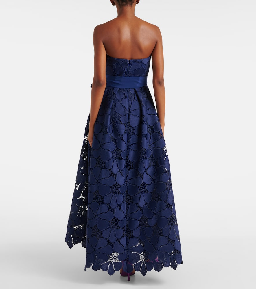 Lace bustier gown