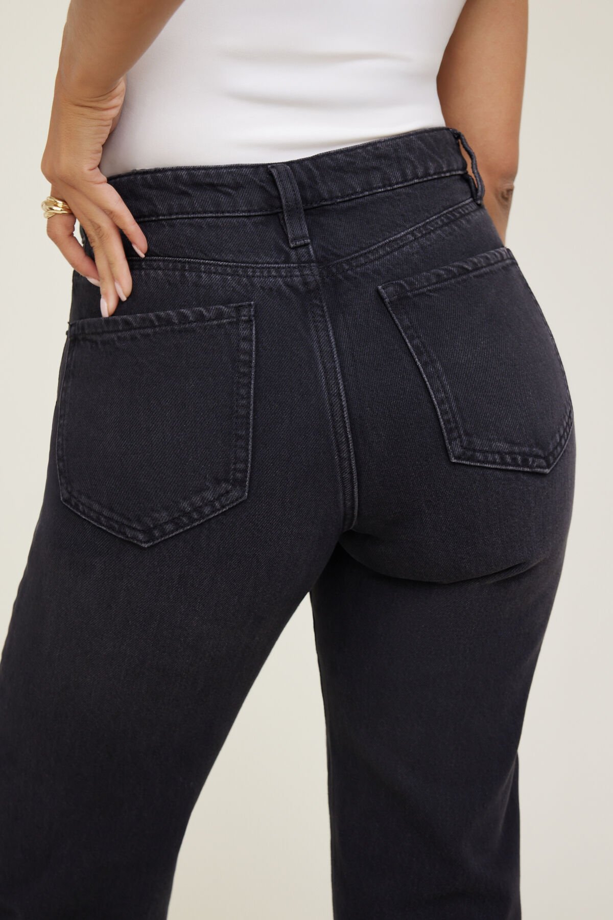 Cara High Rise Straight Jeans