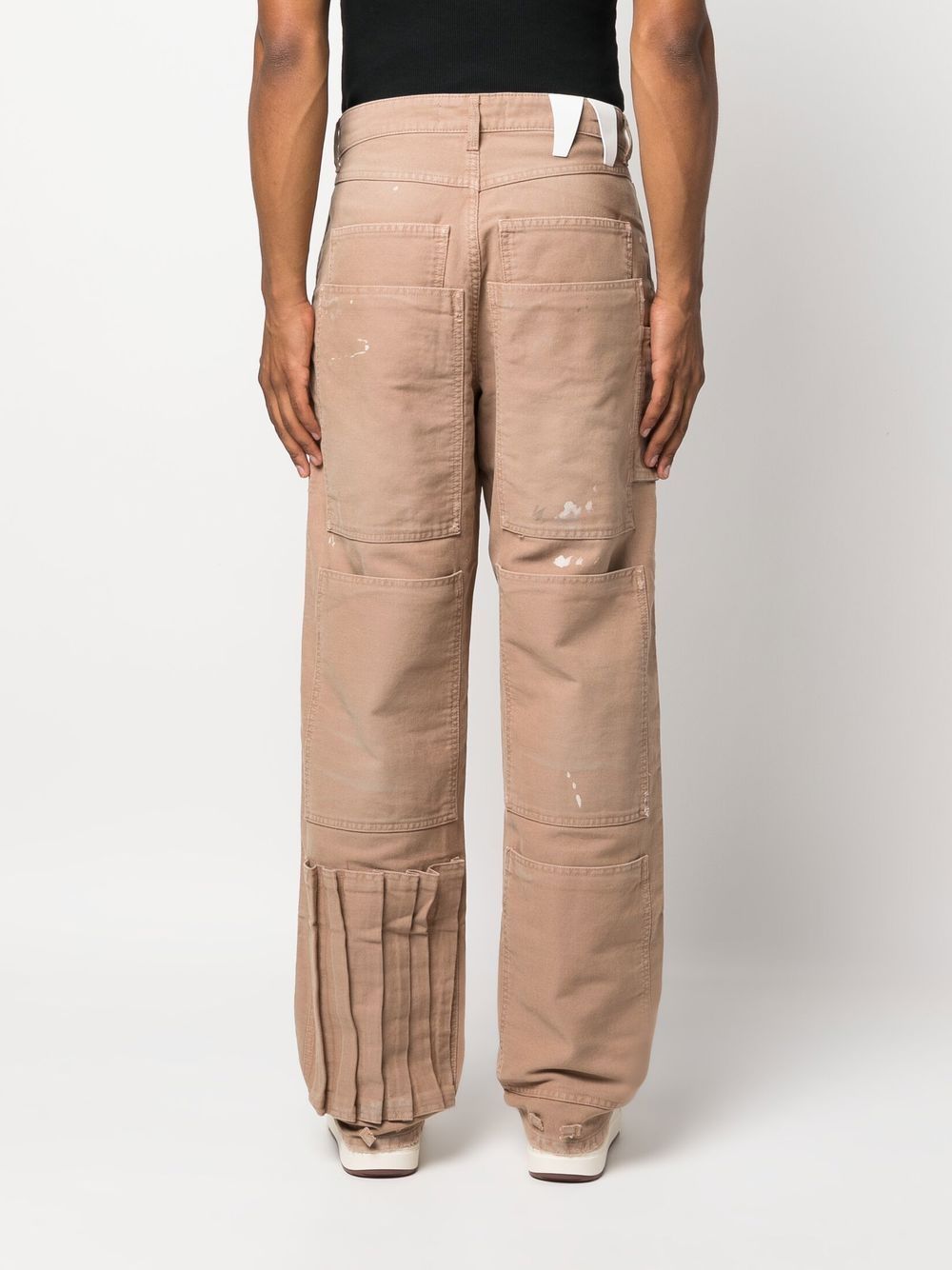 - Indron Painted Canvas Trousers