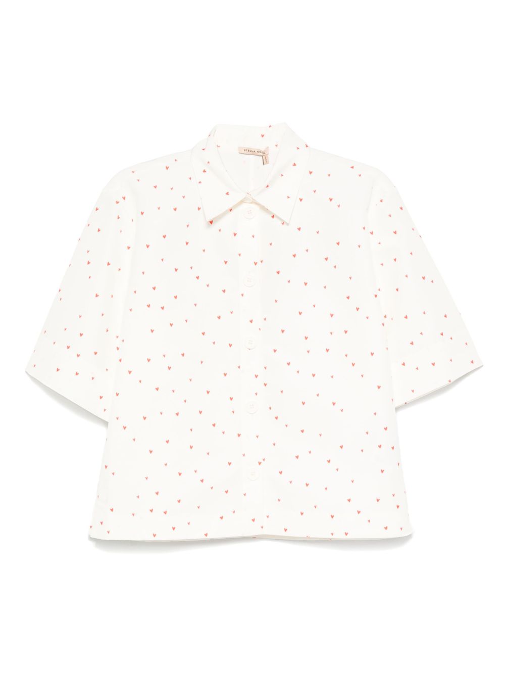 Heart-print shirt - White