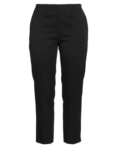 Woman Pants Black Size 10 Polyester, Virgin Wool, Elastane