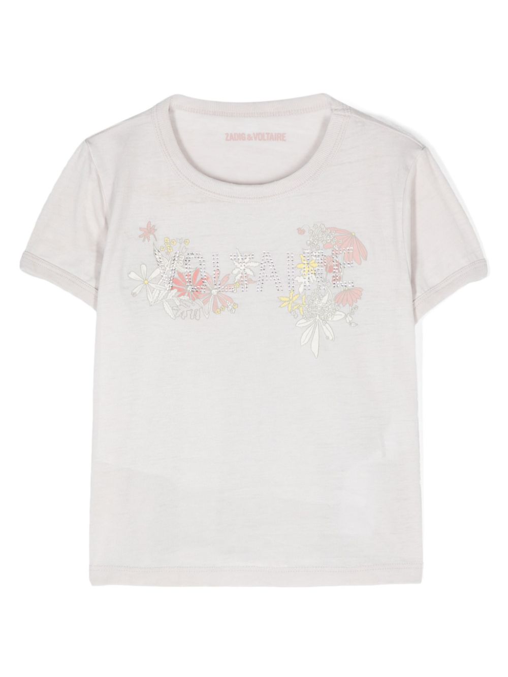 Alister floral-print T-shirt - Grey