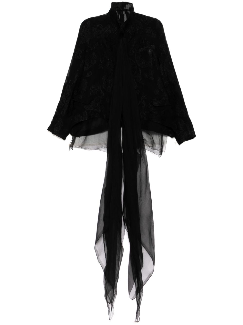 Embroidered blazer - Black