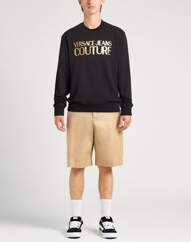 Man Sweatshirt Black Size L Cotton
