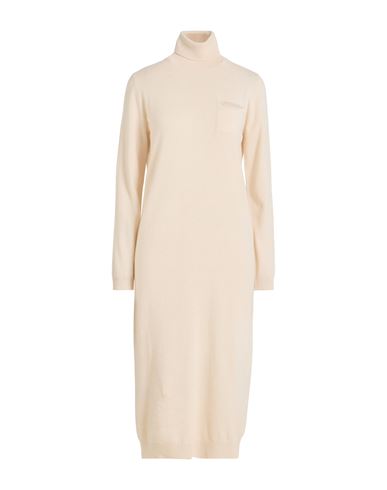 Woman Midi dress Beige Size 2 Virgin Wool, Silk, Cashmere