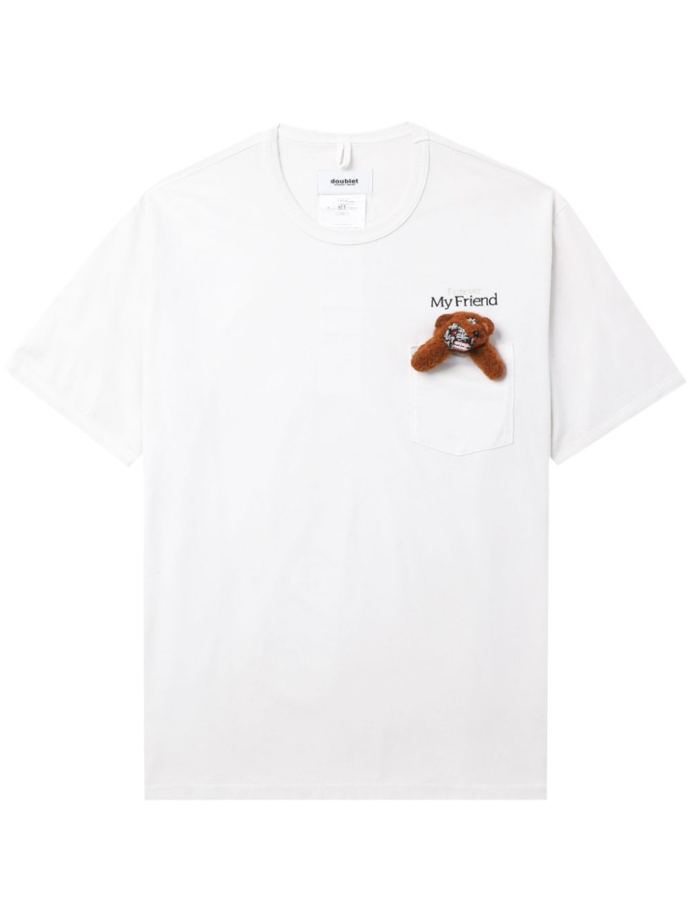 Teddy bear cotton T-shirt - White