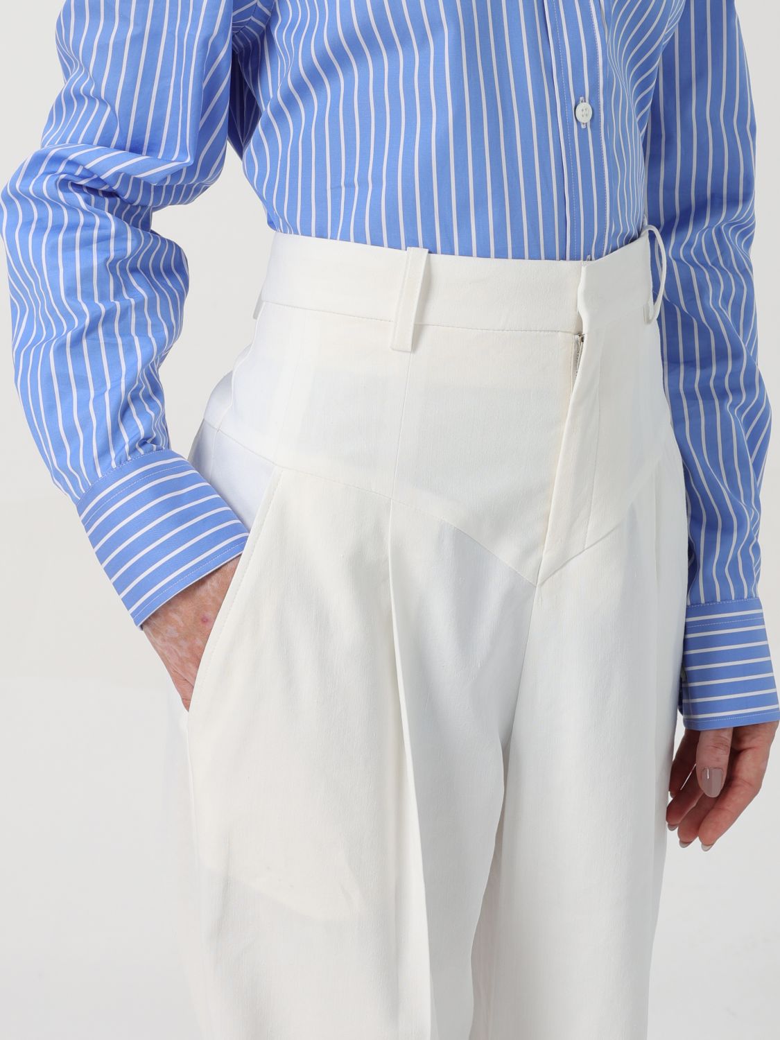 Pants Woman color White