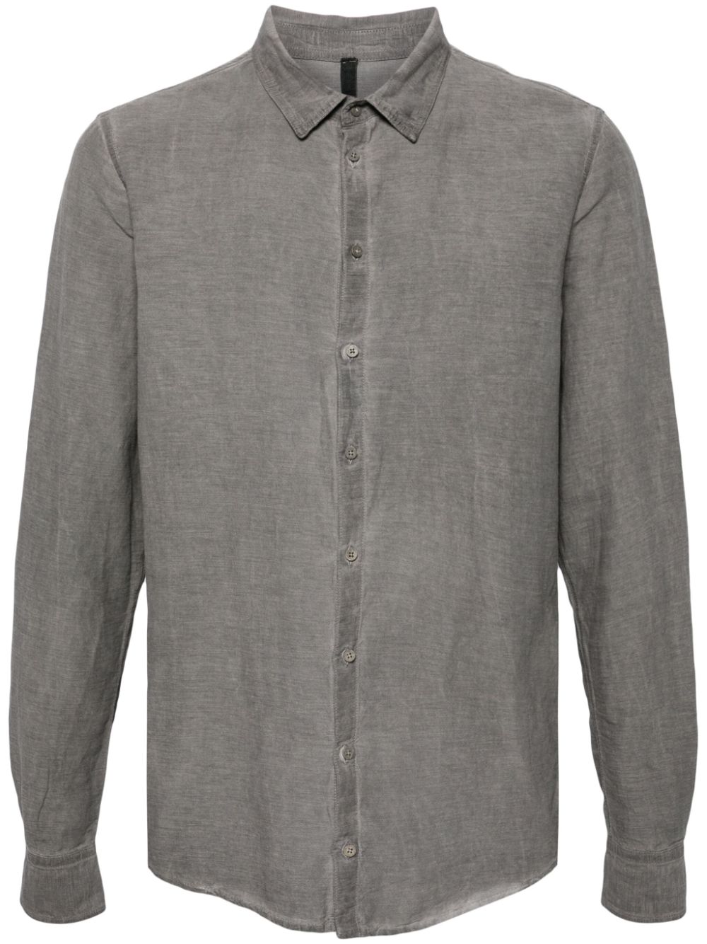 Classic-collar buttoned shirt - Grey