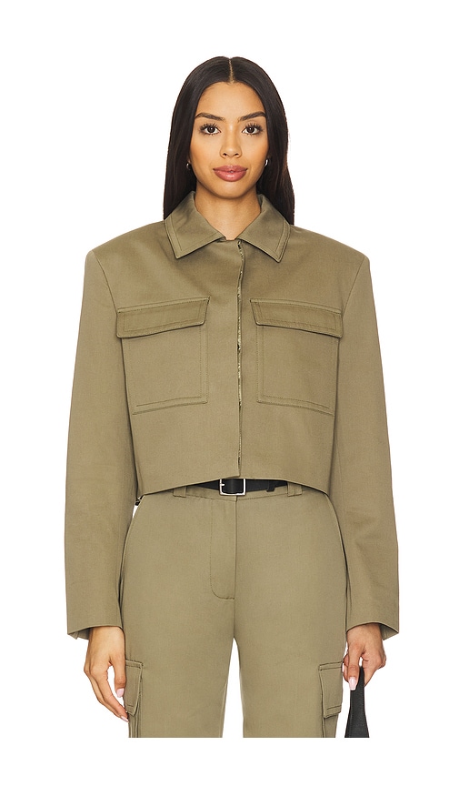 ANINE BING JACKE DAYTON in Olive. Größe S. Also in L