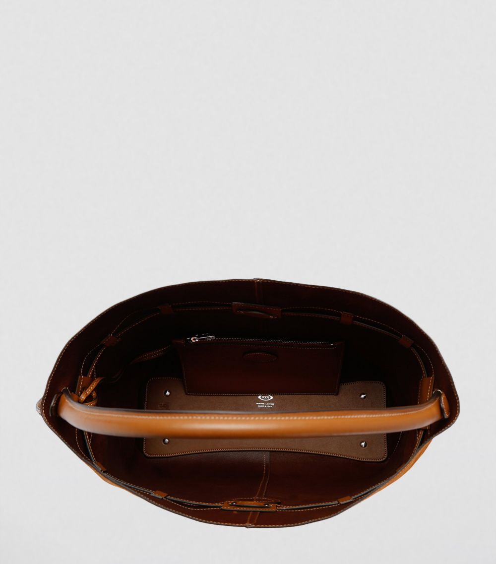 Suede Top-Handle Bag