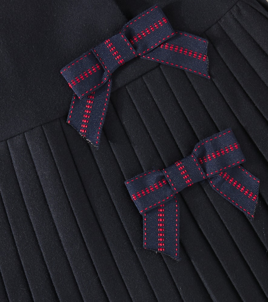 Patachou Bow-detail top and skirt set