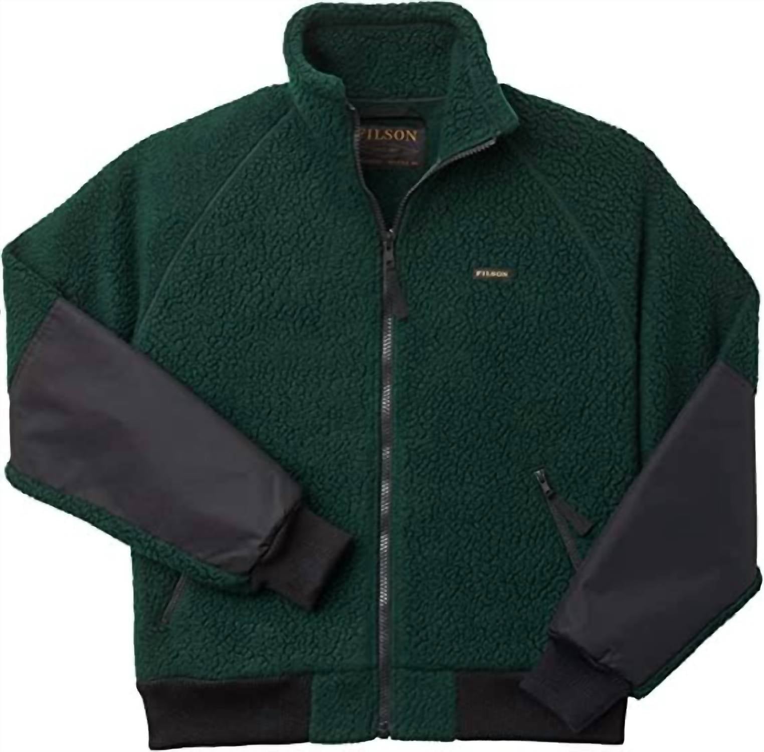 Men's Sherpa Fleece Jacket In Fir