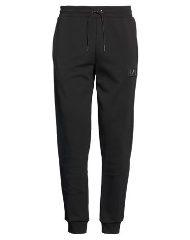 Man Pants Black Size L Polyester, Cotton