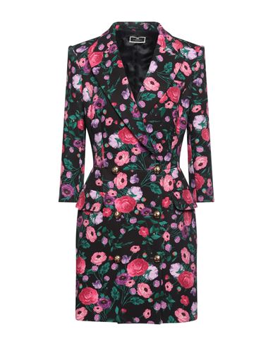 Elisabetta Franchi Woman Mini dress Black Size 4 Polyester, Elastane