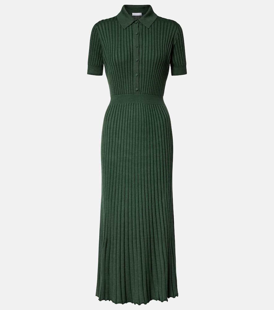 Amor cashmere and silk midi dress