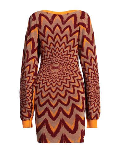 Marni Woman Mini dress Mandarin Size 2 Cotton, Virgin Wool, Polyamide