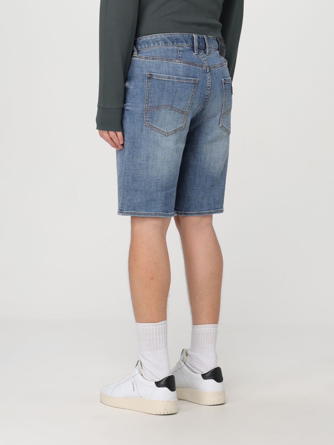 Short Men color Denim