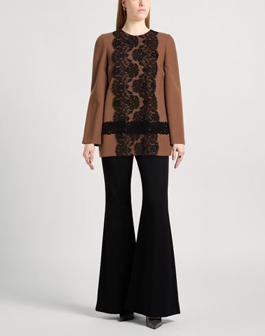 Woman Top Light brown Size 4 Virgin Wool, Cotton, Elastane