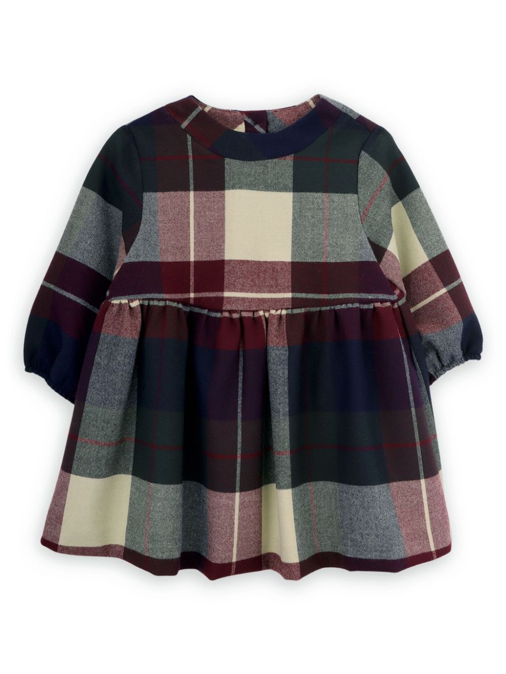 Check-patten dress - Red