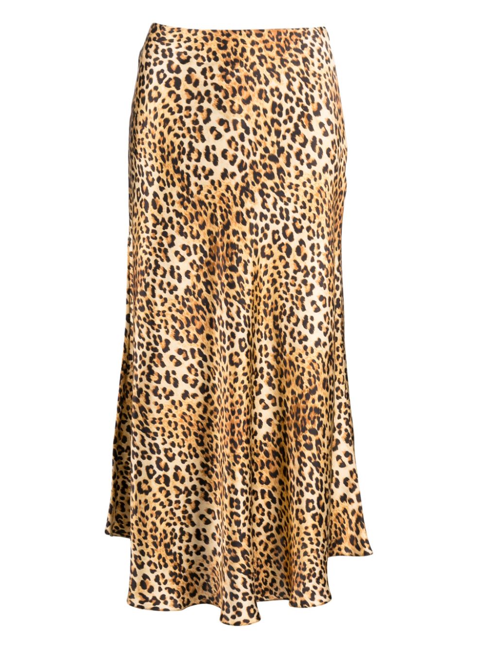Golden Hollywood silk skirt - Brown