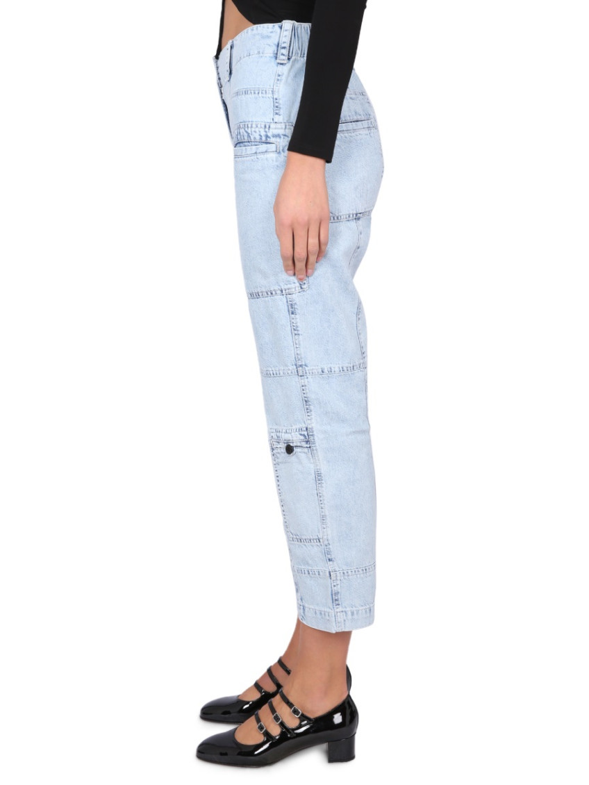 Blue Relaxed High Rise Jeans