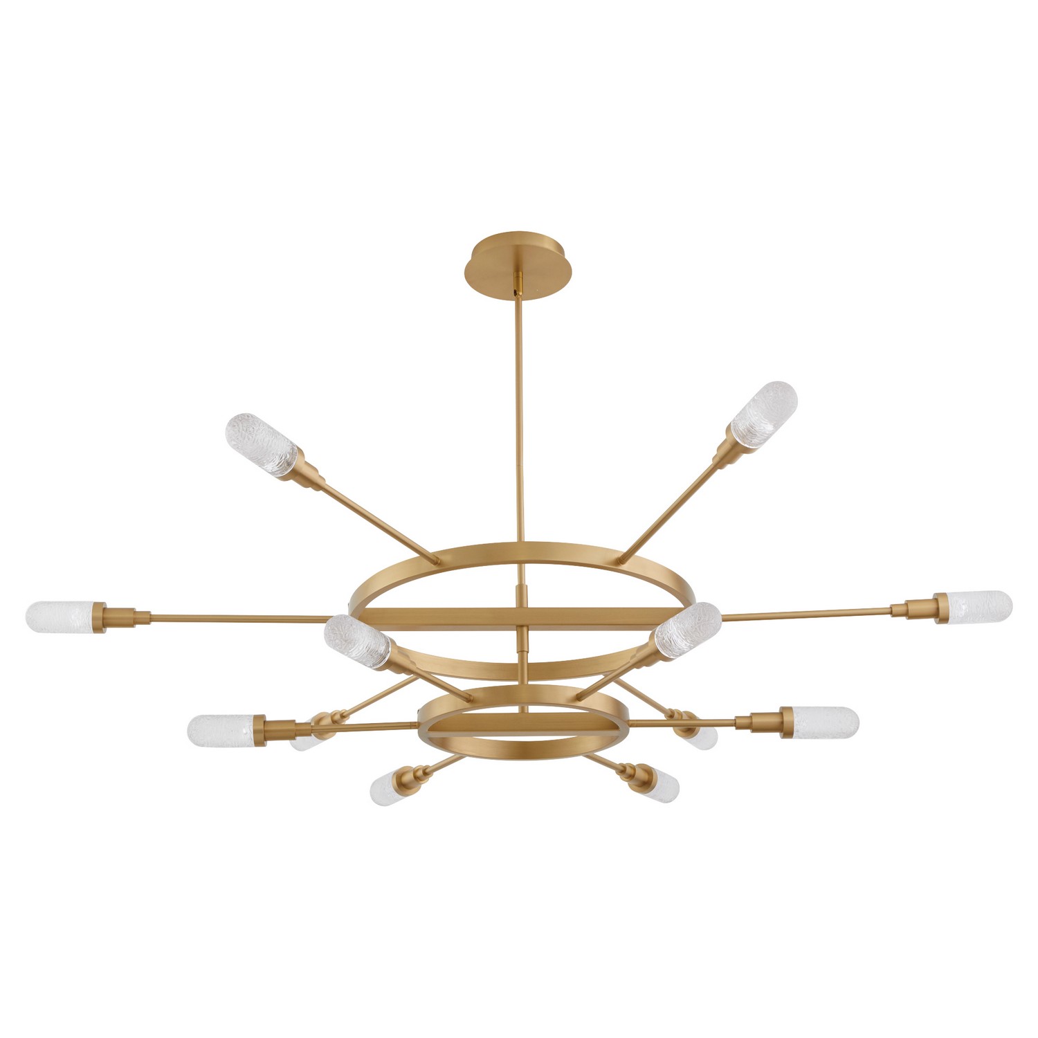 Aged Brass LED Chandelier from the Sperano Collection