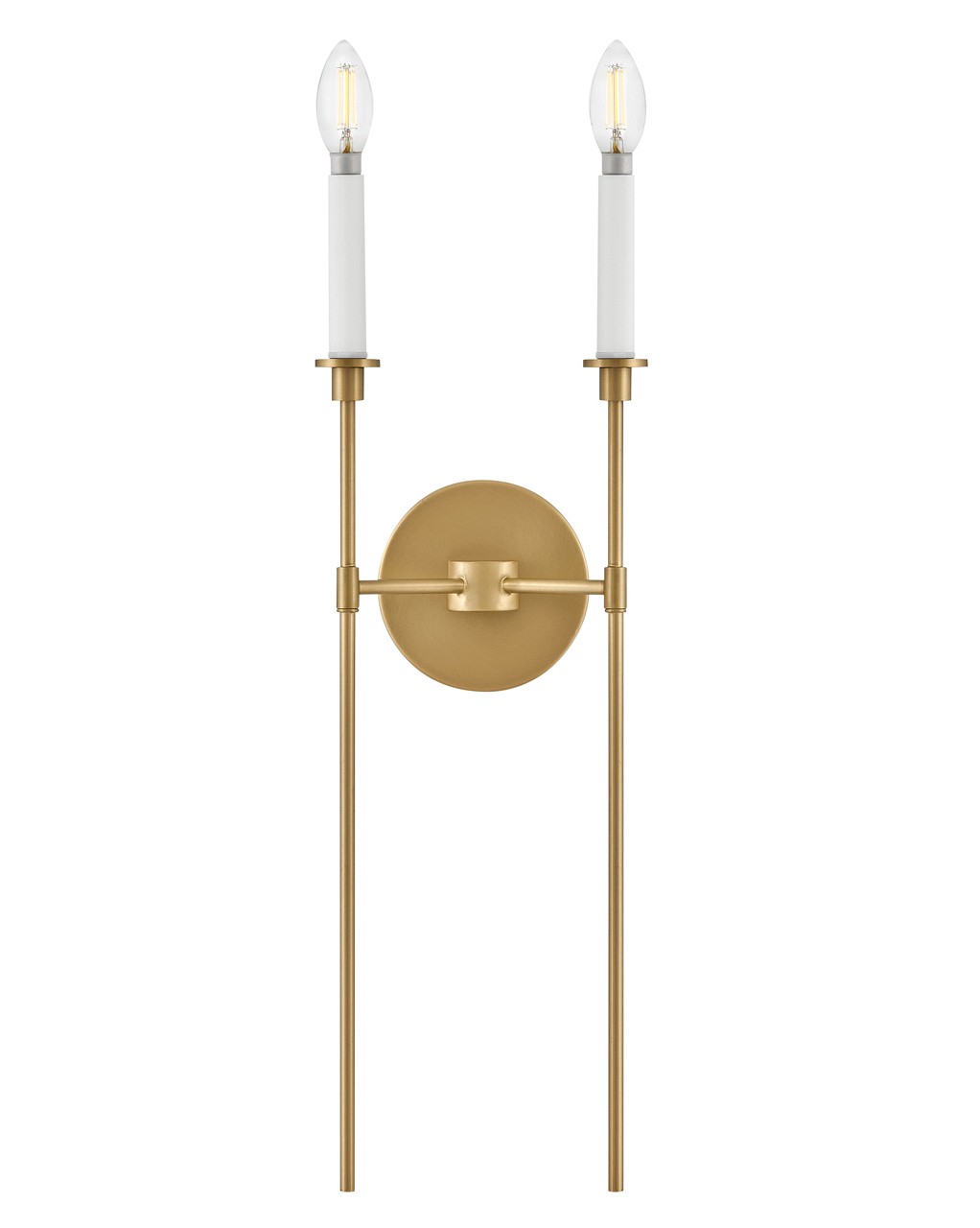 Lacquered Brass LED Wall Sconce from the Hux Collection