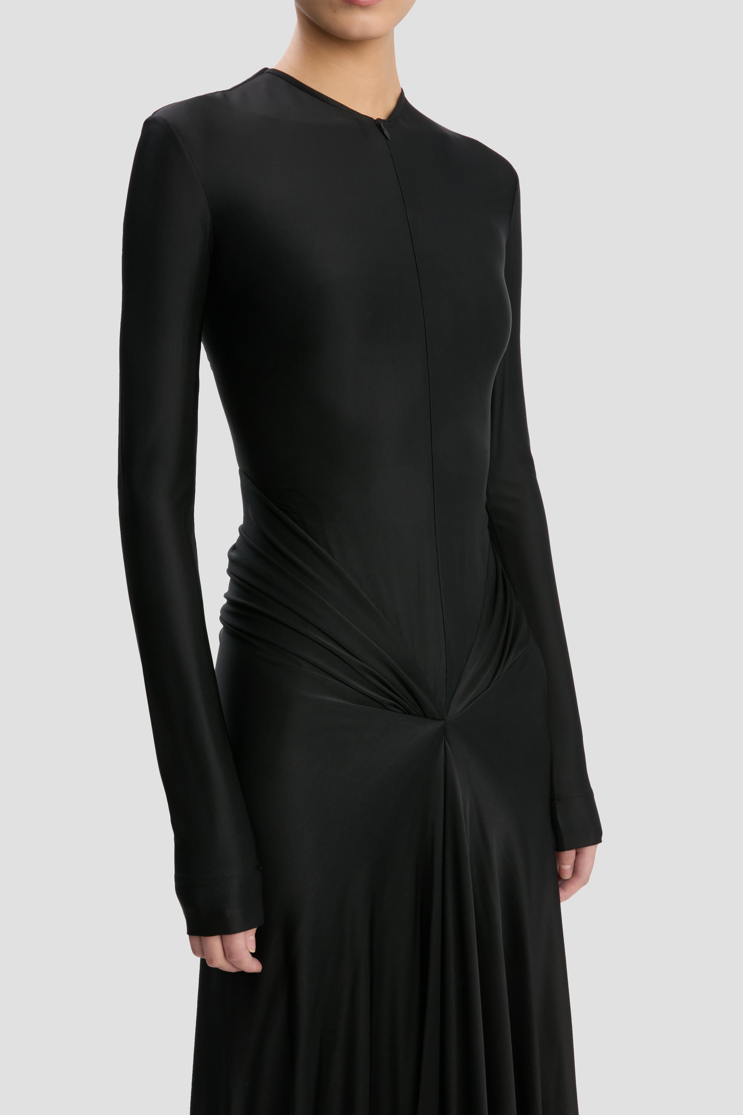 Victoria Beckham Cut-Out Gown In Black - 14 - Women