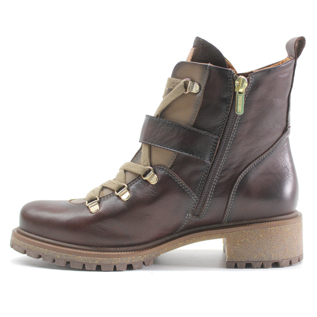 Pikolinos Aspe Calfskin Leather Women's Zip Up Ankle Boots