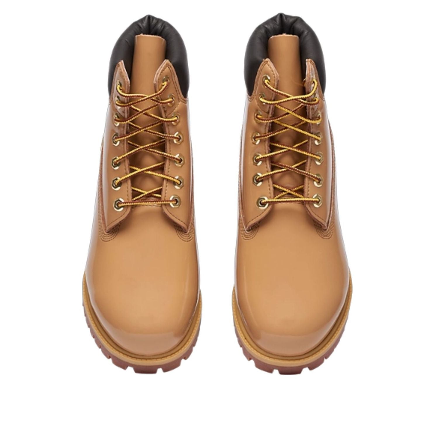 6 Inch Premium Waterproof Patent Boots 'Finch Wheat'