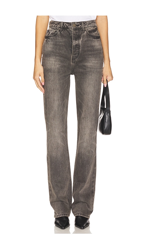 Fear of God ESSENTIALS High Waisted Fitted Leg Jeans in Vintage Black - Black.  29 also in 24, 25