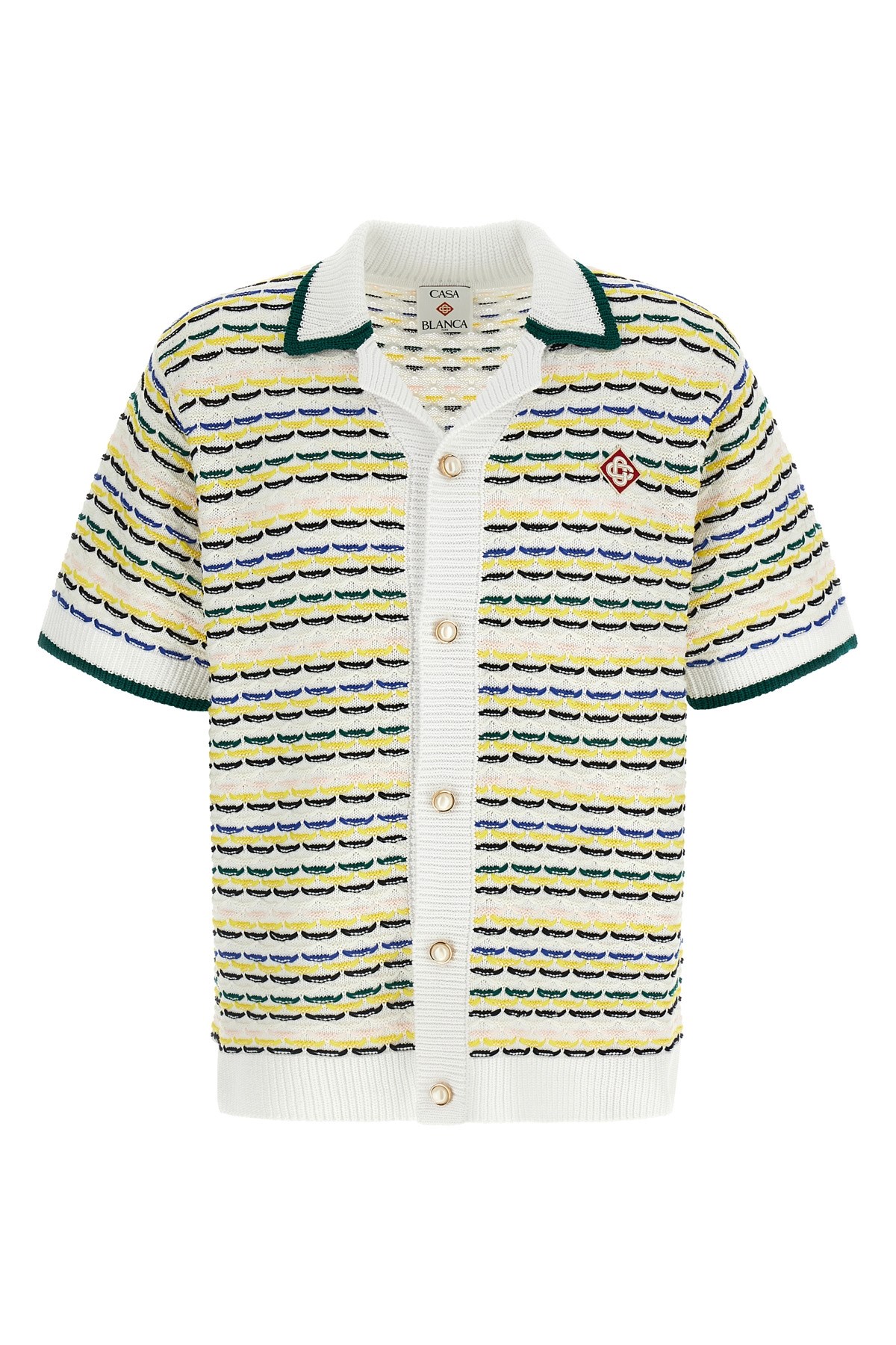 'Tuck Stitch Short Sleeve' Shirt