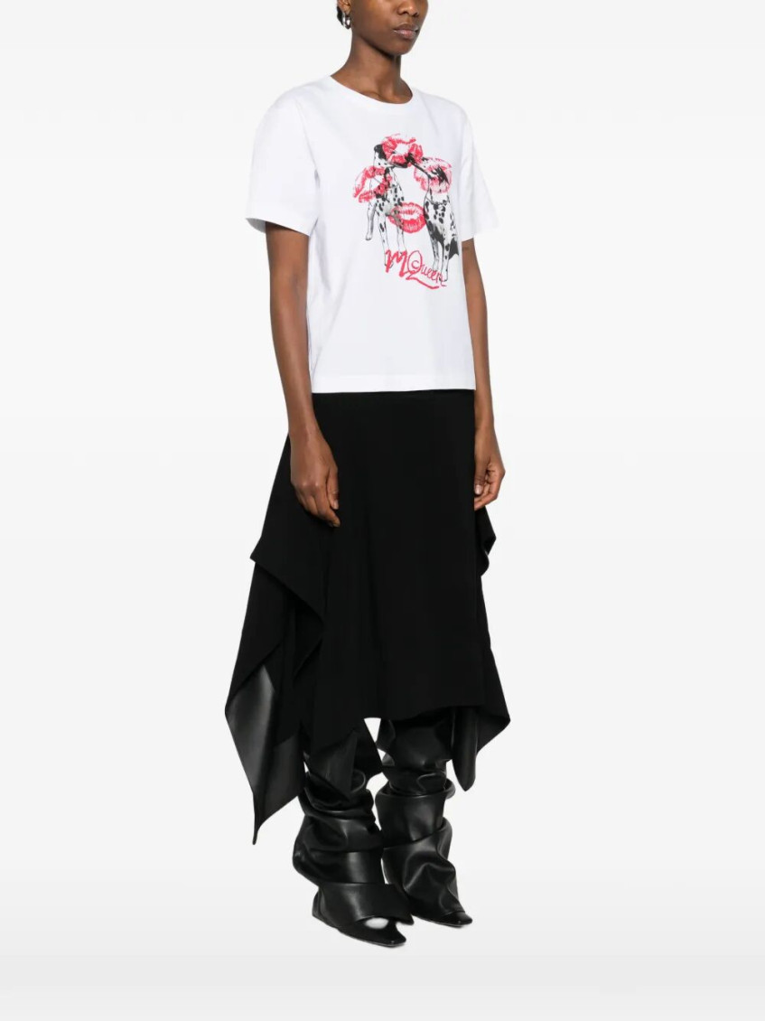 Dalmatian-Print Cotton T-Shirt